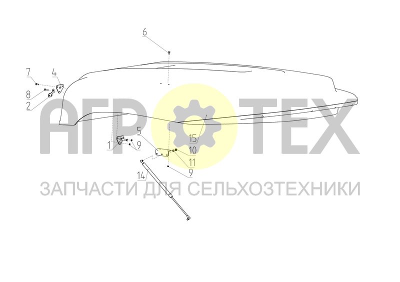 Чертеж Экран крыши (МРУ-1.06.000-03)